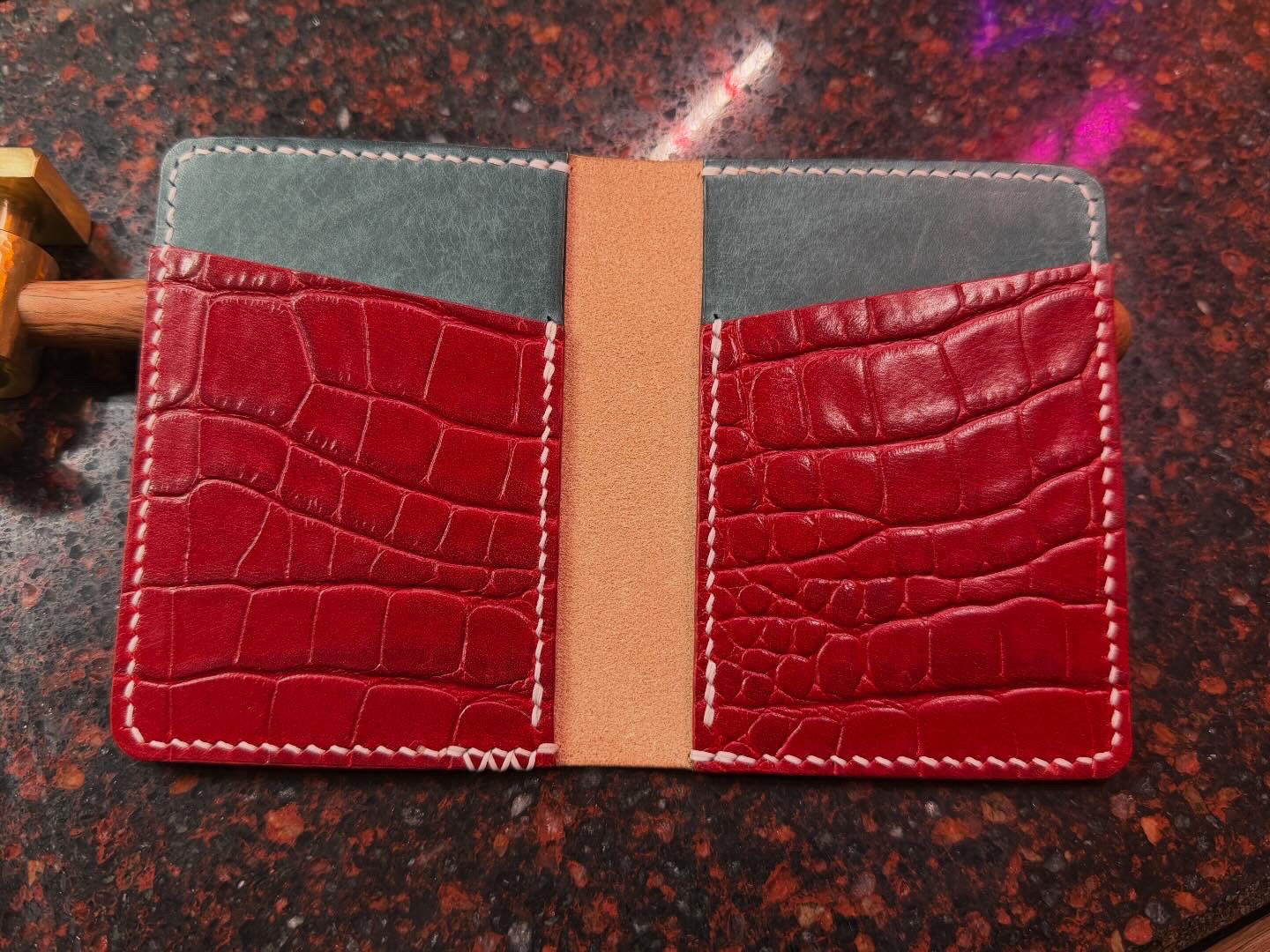Handmade leather wallet