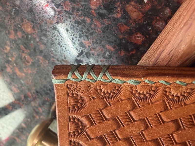 Leather craftsmanship detail